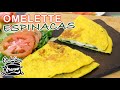 Omelette de ESPINACAS y QUESO 🥬🧀 [ Receta fácil ]