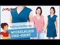 Wickelshirt und Sommerkleid aus Jersey mit raffinierter Drapierung nähen