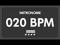 20 BPM Metronome 16th Notes 
