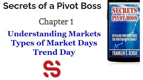 Secret of Pivot Boss Chap 1 || Understanding Markets || Part 6 Types of Market Days – Trend Day