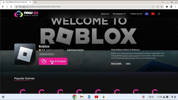 Now.gg Roblox: Grátis para jogar no navegador da web! 