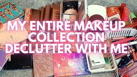 2022 MAKEUP INVENTORY AND DECLUTTER WITH ME | MY ENTIRE MAKEUP COLLECTION 2022 |
