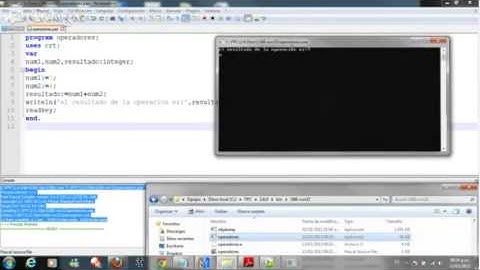 Pascal Tutorial 3 -  Operadores Aritméticos