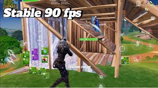 What Fortnite Mobile looks like at 90 fps.(Stable fps)