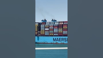World biggest container ship crossing Suez Canal #bigship #sailing