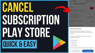 How to Cancel A Subscription on Google Play