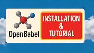 Tutorial #5 OpenBabel Software | Chemical File Format Converter