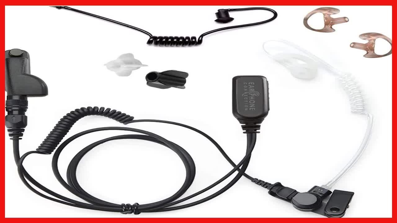 Radio Earpiece for Motorola APX Series, EP1334QRPTT Quick Release Hawk