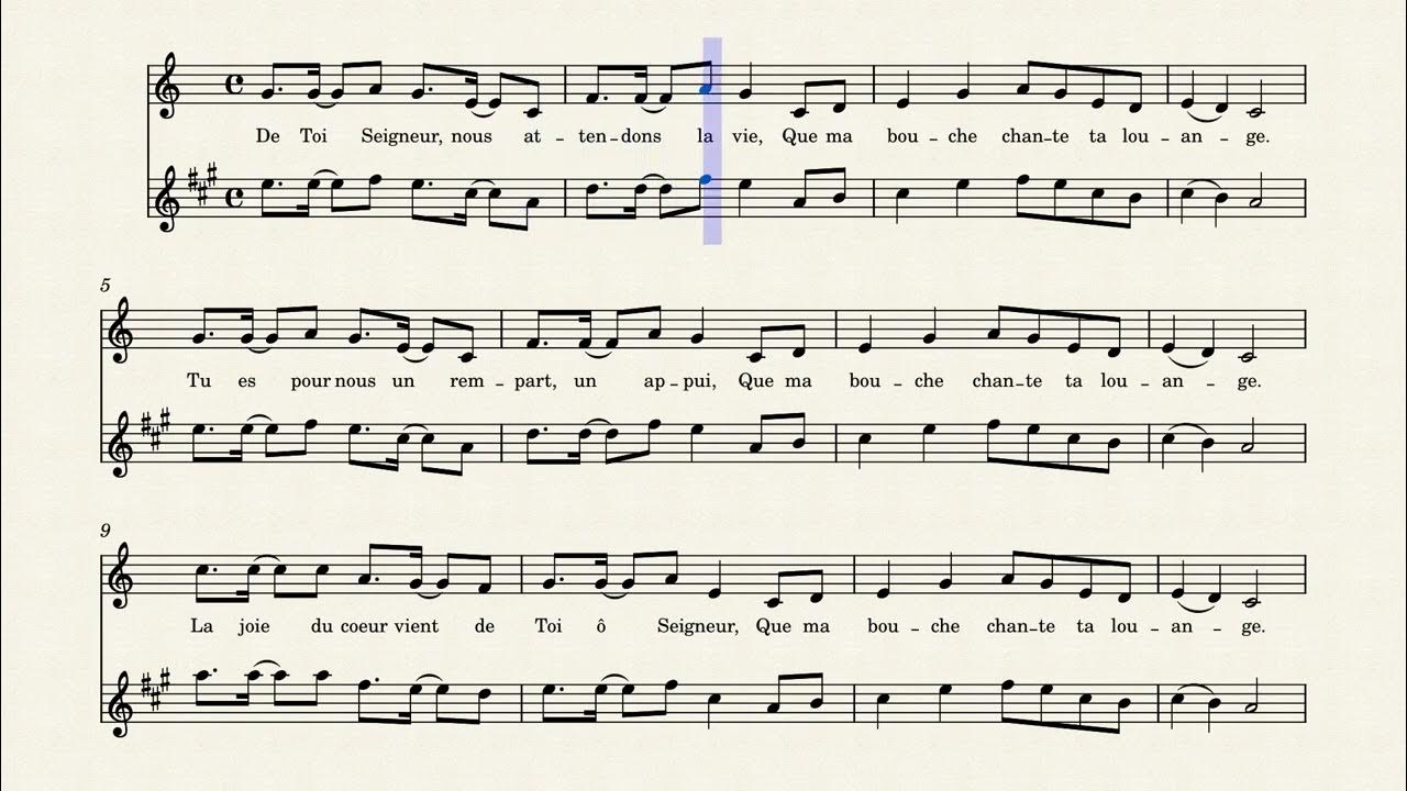 Que Ma Bouche Chante Ta Louange Partition Pdf www.youtube.com
