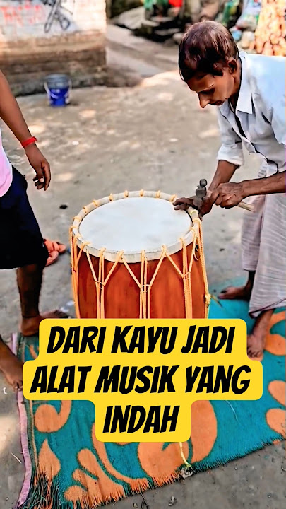 THIS IS HOW TO MAKE TRADITIONAL INDIAN DRUMS! #shorts #makingprocess #drums #musicalinstruments