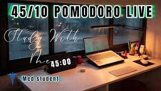 SWM📚 Estudia y/o trabaja conmigo 8 HORAS | 🌧 Rain - Chill music | POMODORO (45/10) AMANECIDA VOL.1 🌅