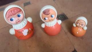 Set Of 3 Soviet Roly-Poly