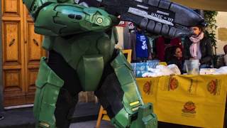 DIY Halo Master Chief suit fast motion screenshot 5