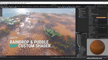Raindrop Ripples And Puddle In Unity HDRP ;)