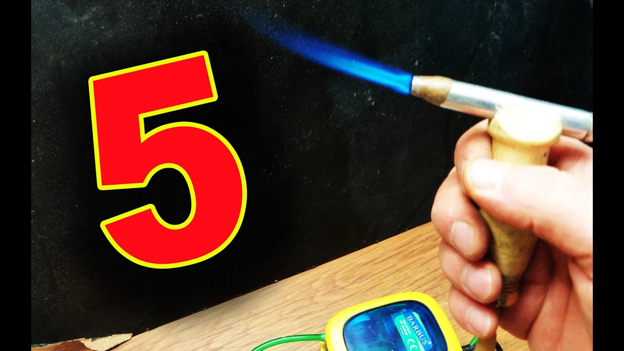 5 homemade ideas / how to make a gas (petrol) burner YouTube