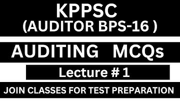 KPPSC Auditor Test Preparation Part 1 || kppsc auditor test#auditor  #kppsc