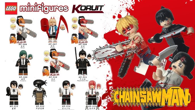 KORUIT KT1067: Lego-Compatible Chainsaw Man Minifigures Preview