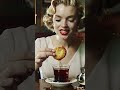 Marilyn Style Tea Time ☕🍪✨ #asmr #cocktail #foodasmr #satisfying #asmrshorts #asmrvideo #food