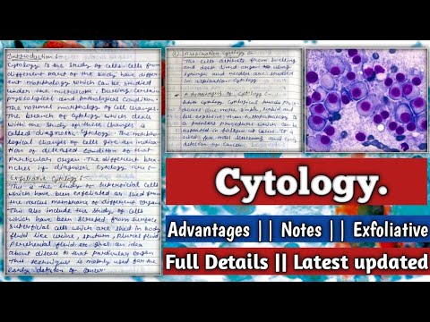 What is Cytology in hindi | Exfoliative cytology | Uses of Exfoliative cytology