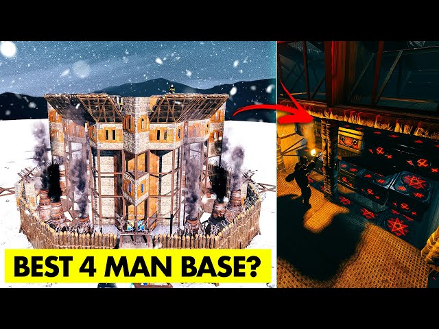 THE DINGHY - Best 4-6 Man Base in RUST? | Open Core + Wide Gap | Rust Building Tutorial 2022 class=