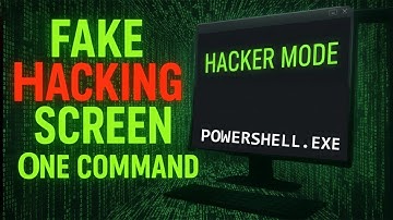 Create a FAKE Hacking Screen With ONE Command (Instant Matrix Mode) | How to look like a hacker #new