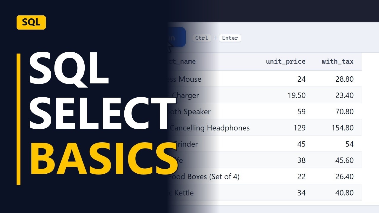 SQL SELECT Basics: Get Data Out of a Table (Beginner Tutorial)