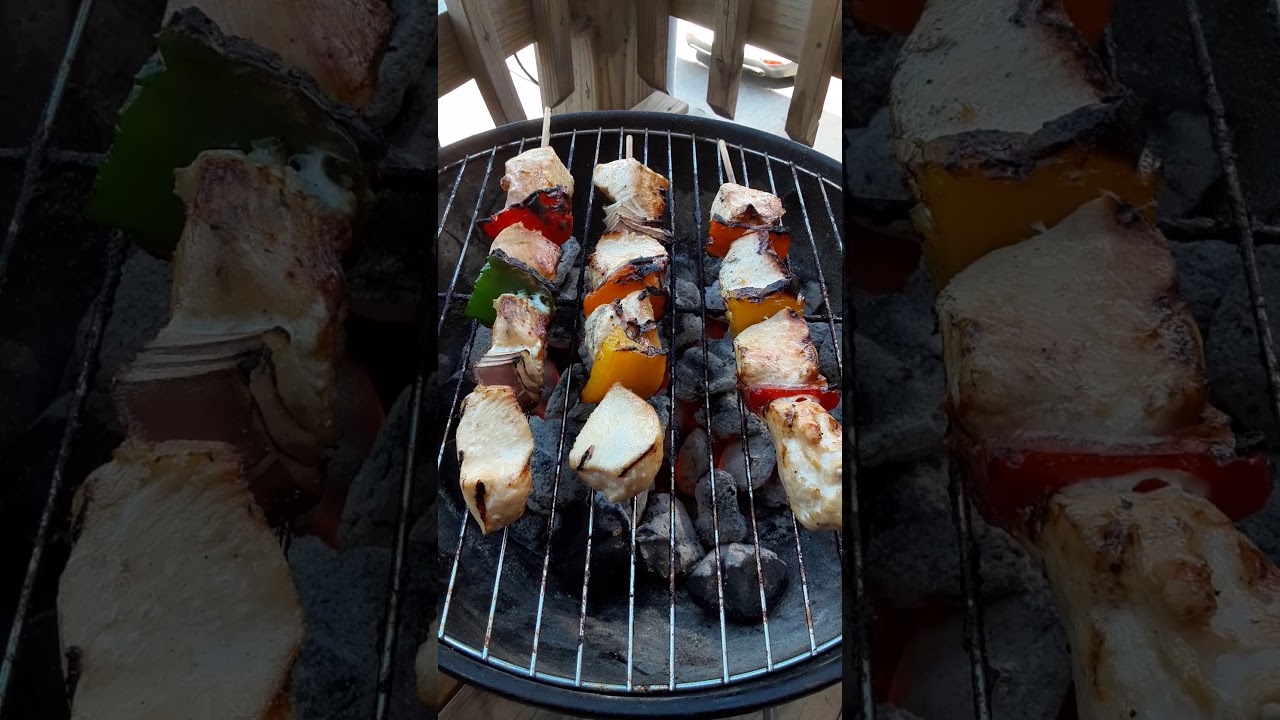 Grilling Chicken Kabobs - YouTube