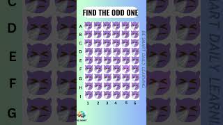 Find the odd one 😰 #shorts #findthedifference #spotthedifference #puzzle #emojichallenge #shortsgame