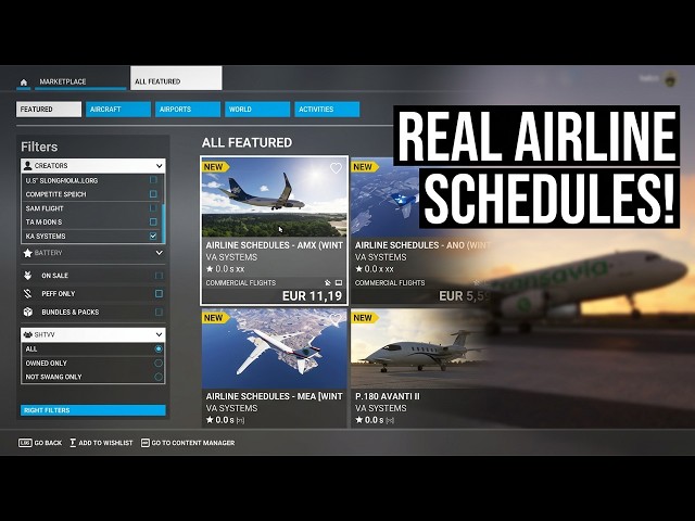 MSFS 2020 Marketplace Update (April 4th 2026) – NEW Real-World Airport & Airline Schedules!