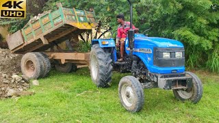 Sonalika Di RX 50 hp tractor with fully loaded trolley | Mahindra tractor power | #ComeForVillage