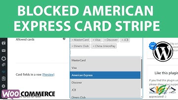 How to Block Payments from Amex Card in WooCommerce Checkout | American Express | Stripe