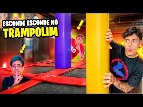 Crazy Hide and Seek at the Mega Trampoline Park!