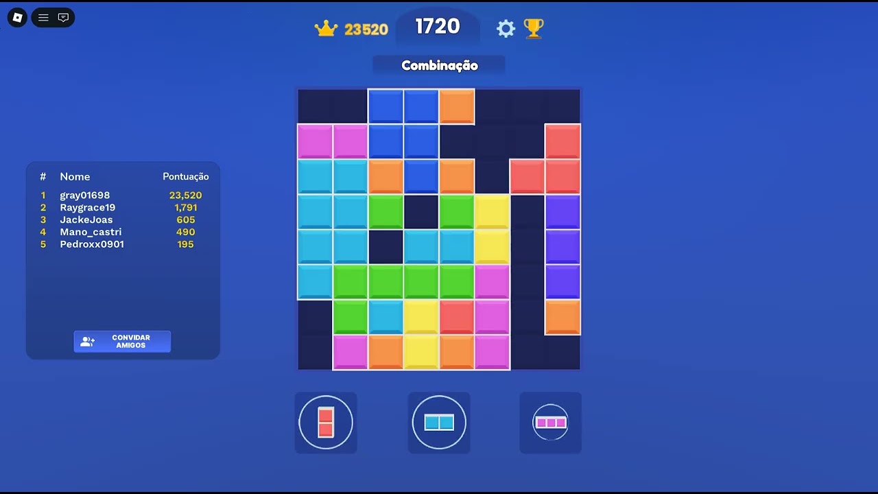 tentando passar meu record no block blast do roblox
