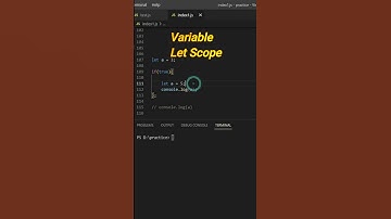 variable let scope in #javascript #shorts