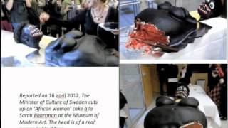 Racist Swedish Feminists perform mock female genital mutilation