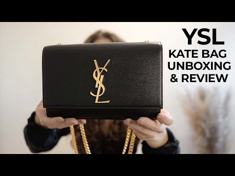 YSL KATE BAG SMALL  SAINT LAURENT HANDBAG UNBOXING & REVIEW 