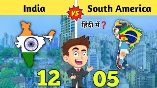 India Vs South America Full Comparison❓ 2023-Country vs Continent Comparison By Youthpahadi