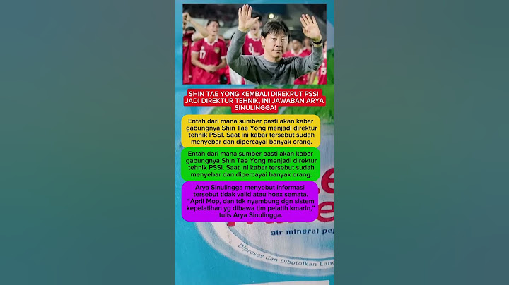 Shin Tae Yong Kembali Direkrut PSSI Jadi Direktur Tehnik, Ini Jawaban Arya Sinulingga!