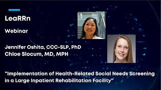 [Webinar] Dr. Chloe Slocum and Dr. Jennifer Oshita
