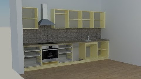 60 минут и AutoCAD. Кухня в автокад