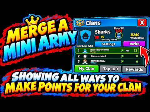 MERGE A MINI ARMY TELLING YOU ALL WAYS TO MAKE POINTS FOR YOUR CLAN