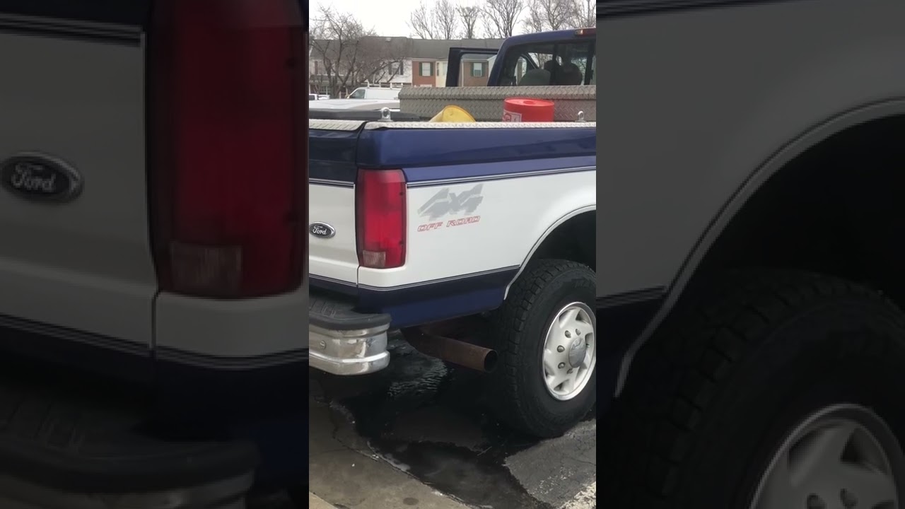 1997 F350 7.3 POWERSTROKE COLD START (20 DEGREES)