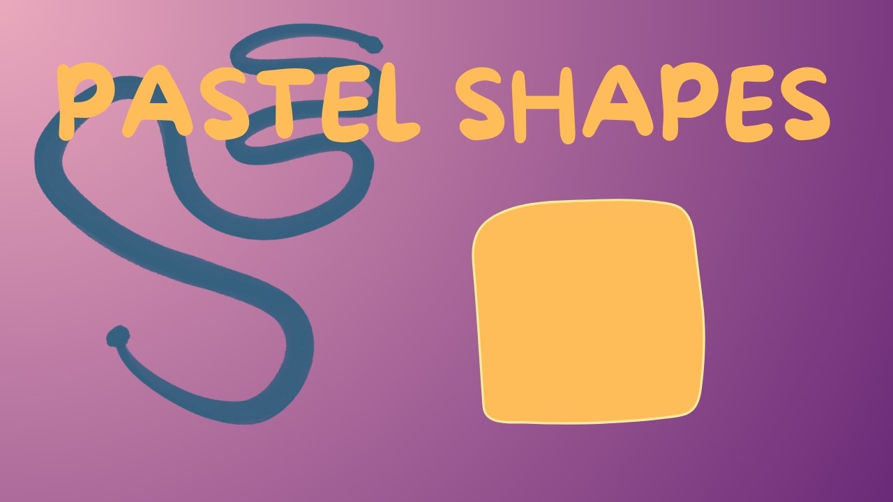 Pastel Shapes Sensory 🌸 Low Stimulation for Babies | Relaxing Visual