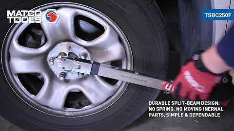Matco TSBC250F - 1/2" DRIVE SPLIT BEAM 250 FT. LB. FLEX HEAD TORQUE WRENCH