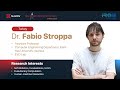 Prof. Fabio Stroppa | KHAS | Evolutionary computation and Robotic design