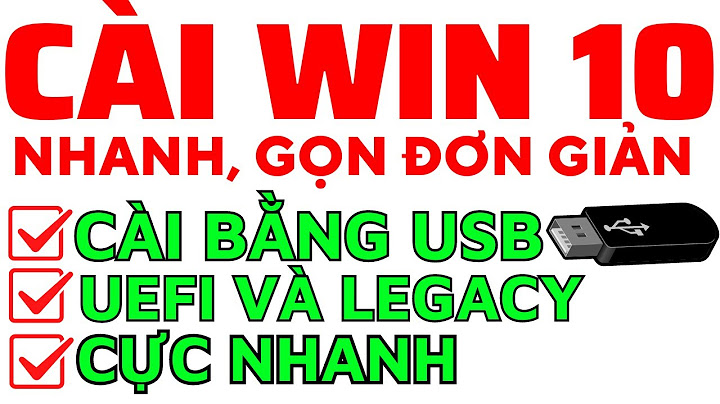 Hướng dẫn làm usb cài win 10