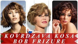 Trendi kovrdzava kosa bob frizure 2018 Trendi kovrdzava kosa bob frizure 2018