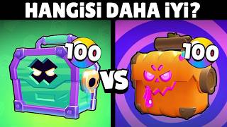SIFIR HESAPTA 100 TABUT KUTUSU vs 100 BALKABAĞI KUTUSU AÇTIM🔥 Brawl Stars