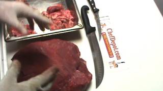 Chef cleans some beef! get the tools :
http://www.chefdepot.com/cutlery.htm butcher knife sets, knives,,
tools, reviews. http://www.chefdepot.com/jaccard.htm jaccard meat ...