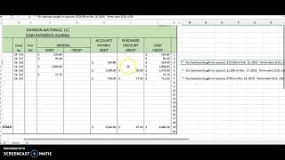 Cash Payments Journal Demo.